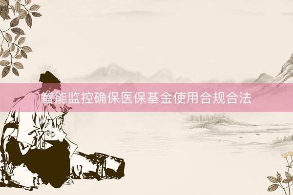智能监控确保医保基金使用合规合法