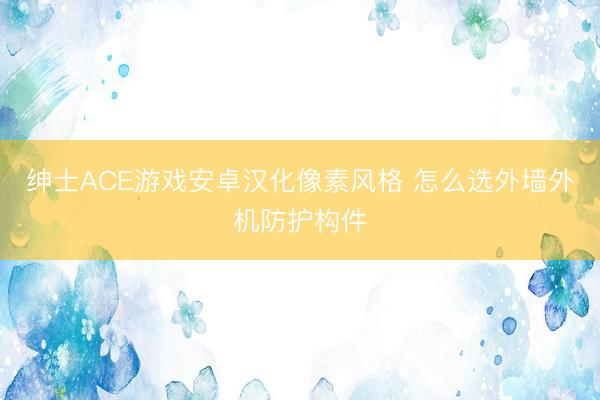 绅士ACE游戏安卓汉化像素风格 怎么选外墙外机防护构件