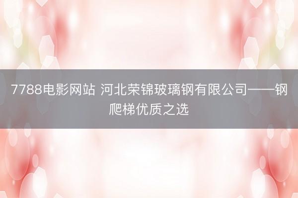 7788电影网站 河北荣锦玻璃钢有限公司——钢爬梯优质之选