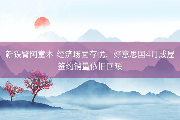 新铁臂阿童木 经济场面存忧，好意思国4月成屋签约销量依旧回暖