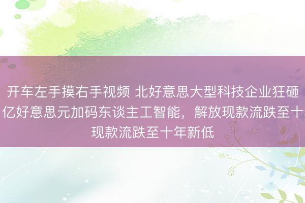 开车左手摸右手视频 北好意思大型科技企业狂砸 7250 亿好意思元加码东谈主工智能，解放现款流跌至十年新低