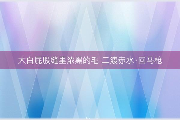 大白屁股缝里浓黑的毛 二渡赤水·回马枪